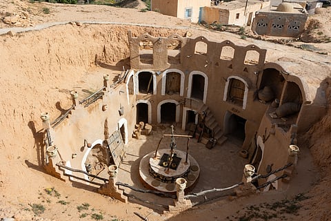 The troglodyte settlement of Matmata is an attractive destination for "Star Wars" fans