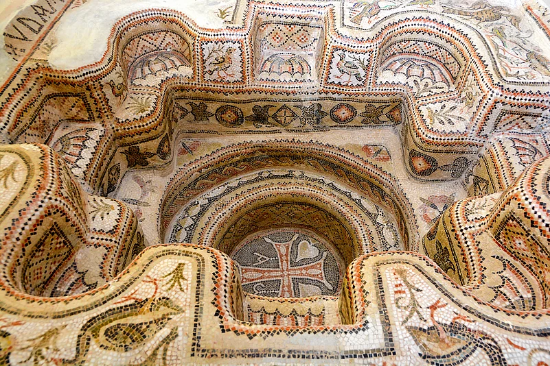A Roman mosaic at the Sousse Archaeological Museum