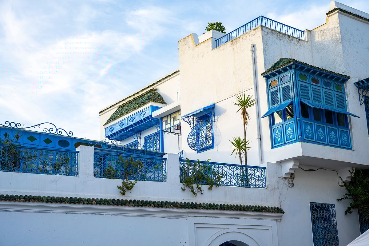The cliff-top village of Sidi Bou Said is one of the prettiest spots in Tunisia