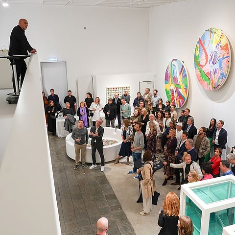 At an exhibition in MUCA