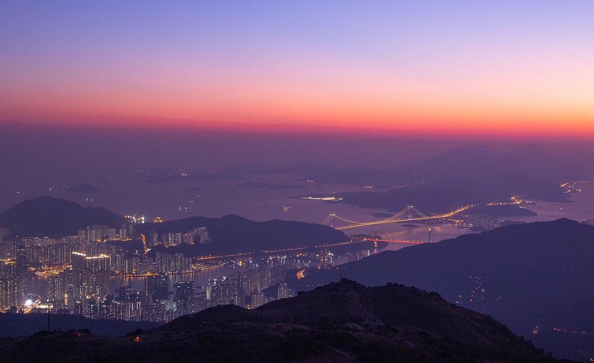 Sunset at Tai Mo Shan