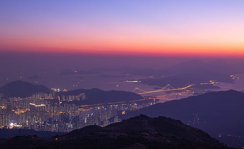 Sunset at Tai Mo Shan