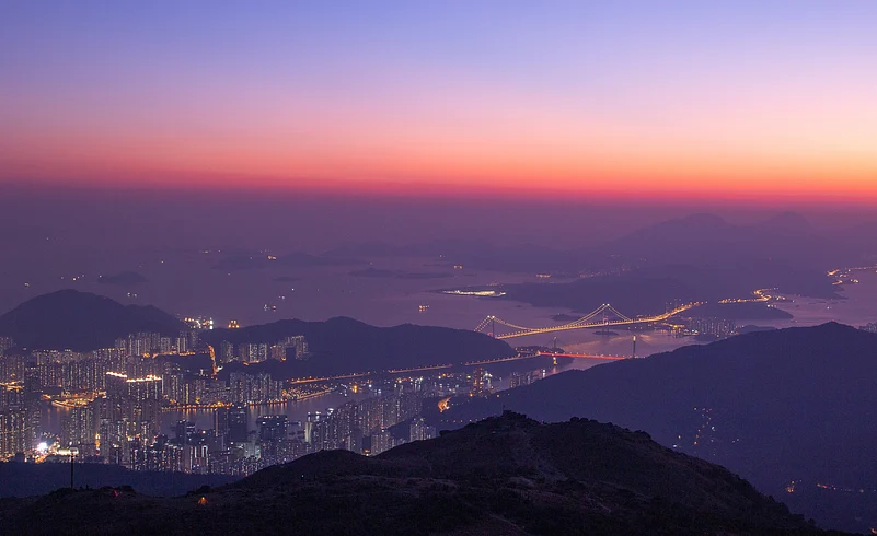 Sunset at Tai Mo Shan