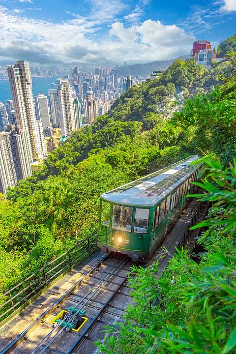 Take the Peak Tram to Victoria Peak