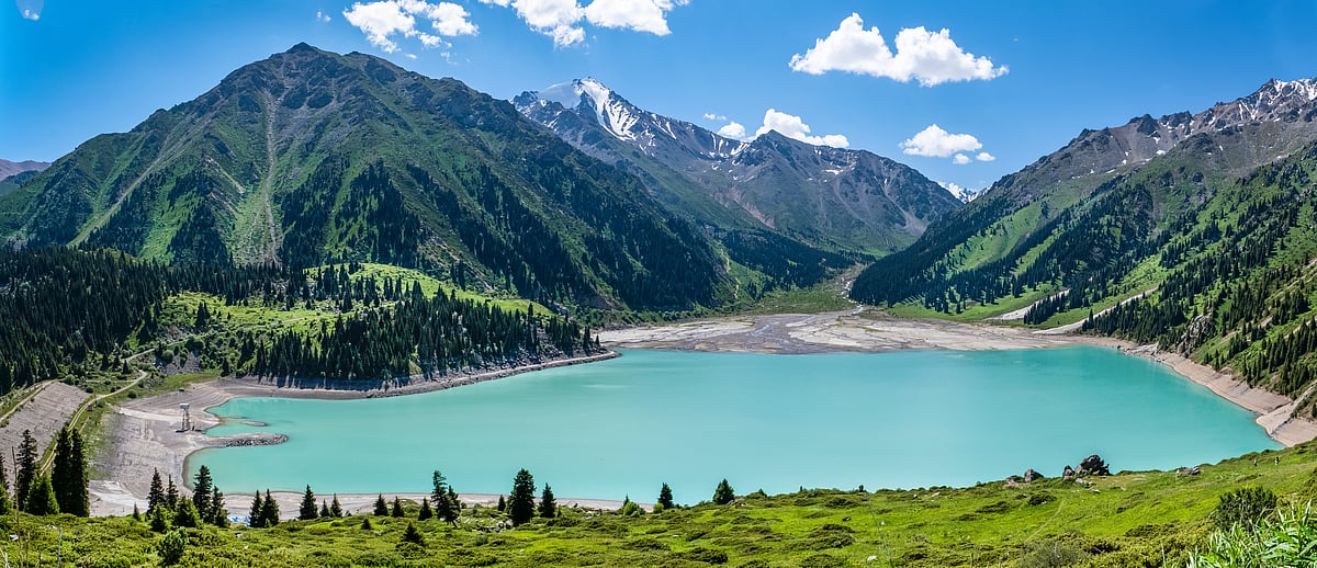 Big Almaty Lake in the summer