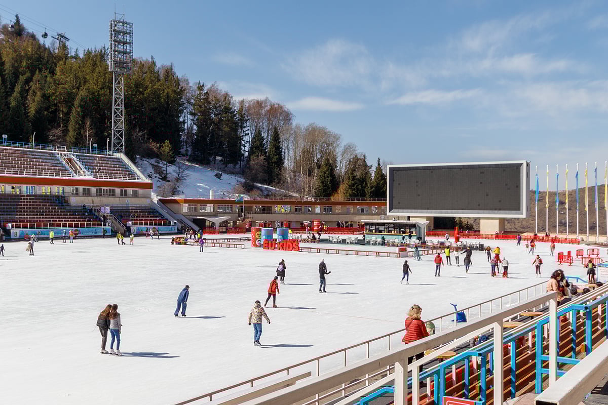 The ice skating rink of Medeu