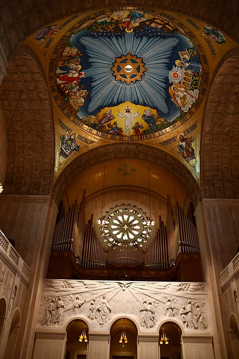 Inside the Basilica of the National Shrine of the Immaculate Conception