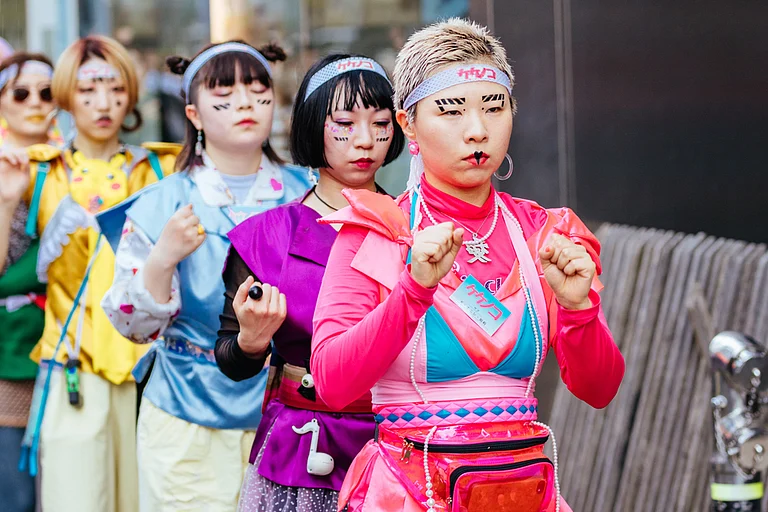 Street life portraits of amazing fashion and culture, including cosplay in Harajuku, Tokyo, Japan - FiledIMAGE/Shutterstock