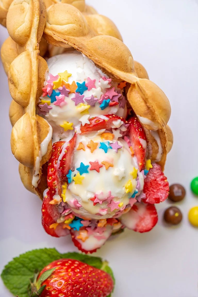 Delicious Egg Waffle from Hong Kong - Shutterstock