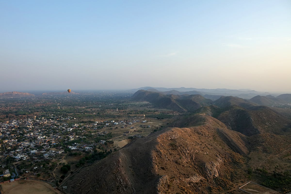 Hot air ballooning is a great way to get a birds-eye view of Rajasthan