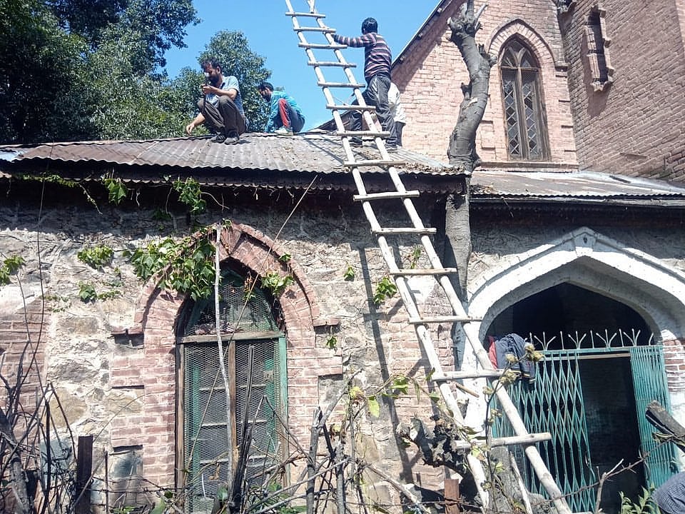 A glimpse of the renovation work 
