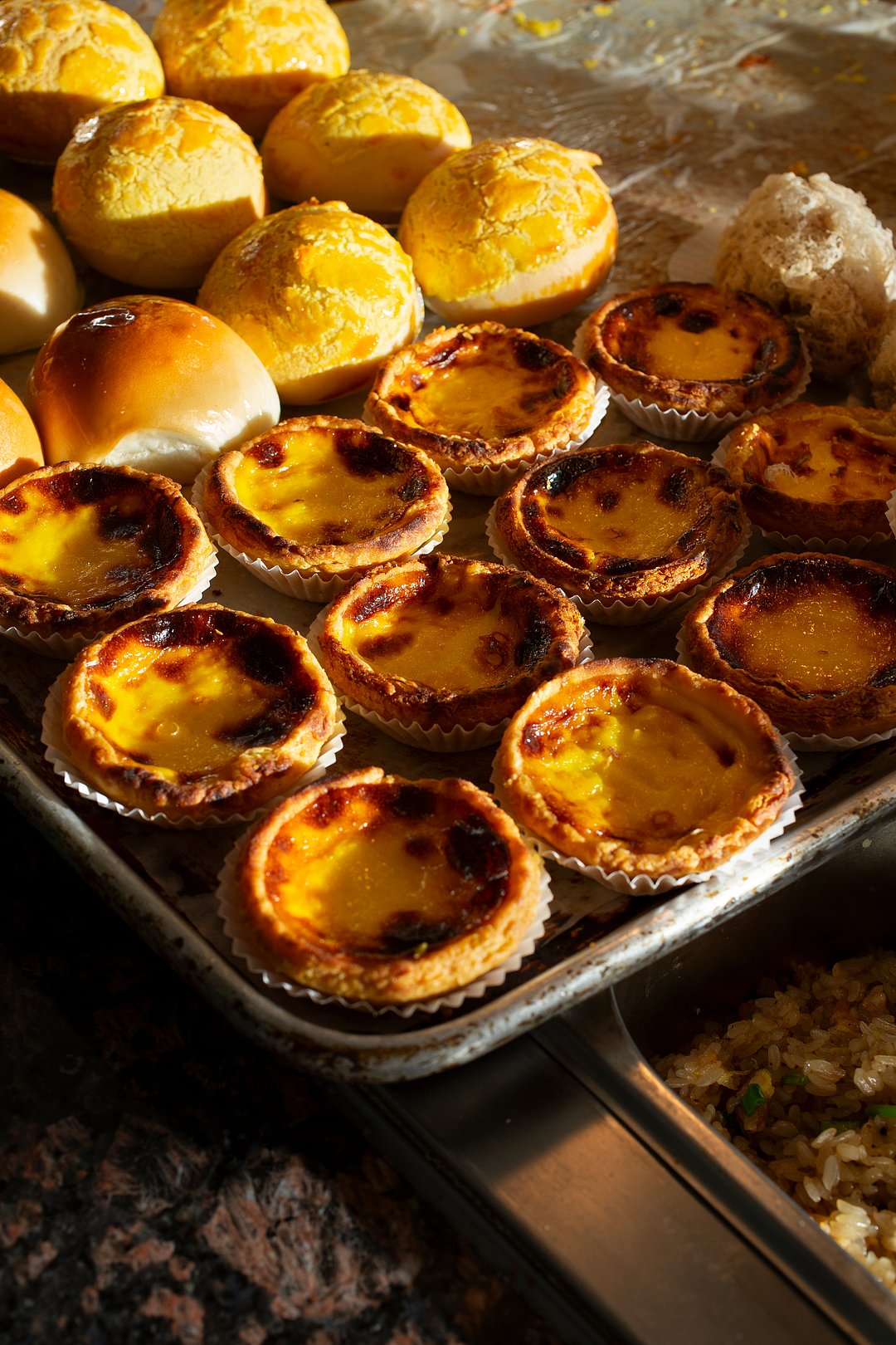 An assortment of delicious Egg Tarts