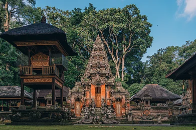 Shutterstock : A temple in Ubud sacred monkey forest sanctuary
