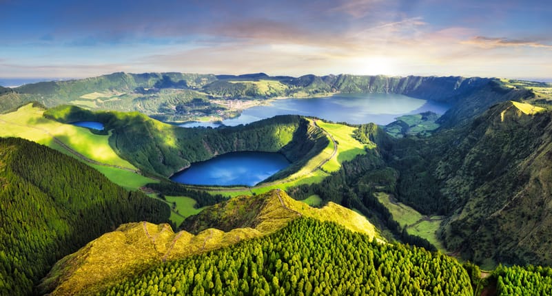 A beautiful view of Sete Cidades