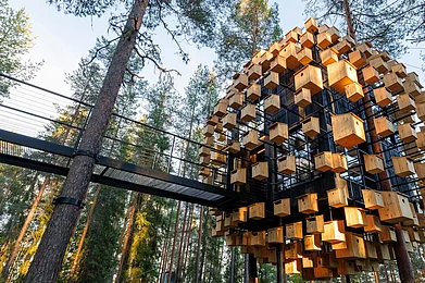 Treehotel.com : Treehotel in Sweden features unique treehouse accommodations designed with regenerative principles in mind