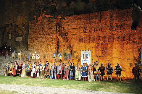 As well as crossbow shooting, the Cava dei Balestrieri is also used for longbow archery demonstrations and competitions