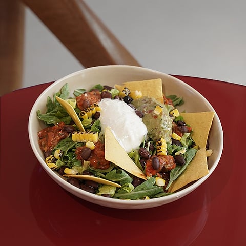 A shot of delicious Taco Salad at “Put On A Show Mexico” festival