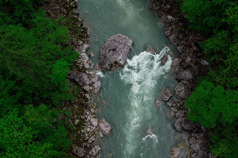Authorities in Austria are bracing for flooding risks along the Enns River, seen here