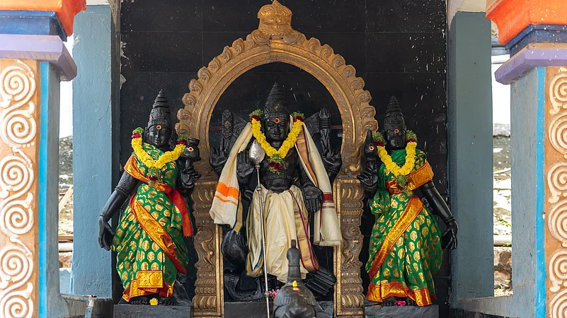 At the 1008 Shiva Temple