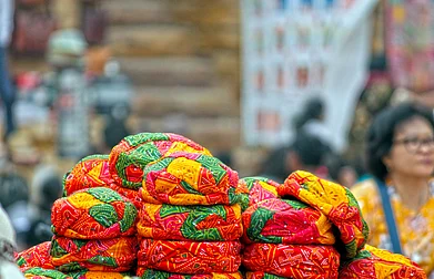 Shutterstock : Leheriya Tie-Dye: Colorful Bandhani Turbans