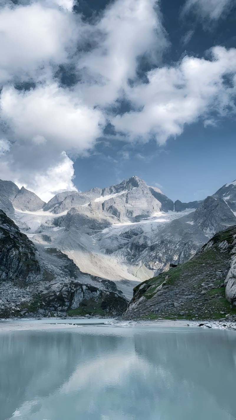 A view of Tulian Lake near Pahalgam
