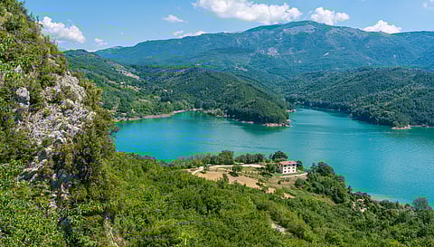 Lake Salto is the largest artificial lake in the Lazio region