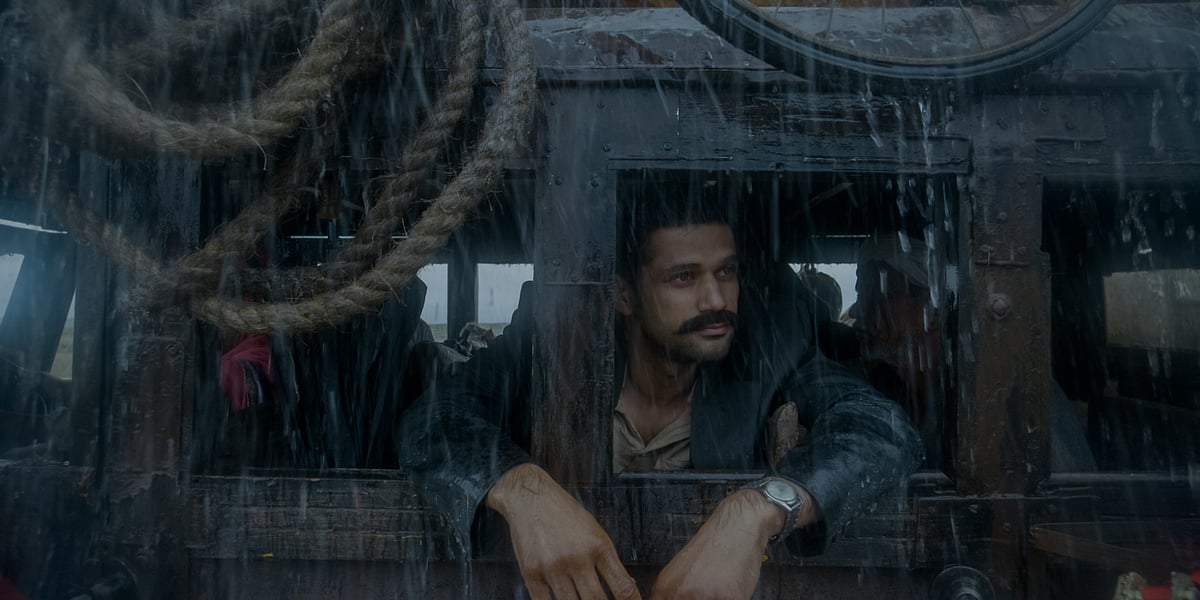 A shot from Tumbbad that shows incessant downpour