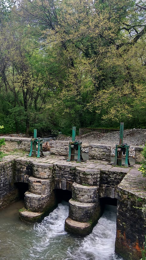 A view from inside the Dachigam National Park