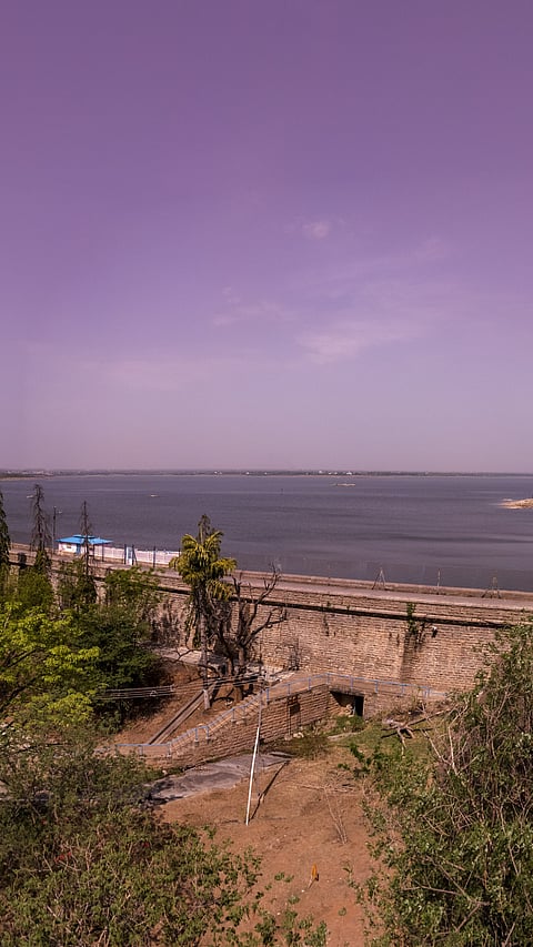 A view of Osman Sagar Lake