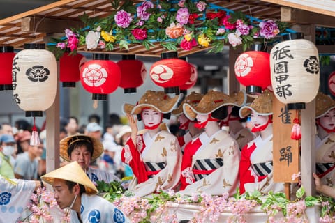 Geiko at the 2023 Gion Matsuri