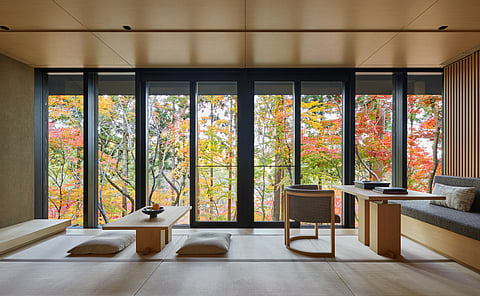 A room at the Aman Kyoto