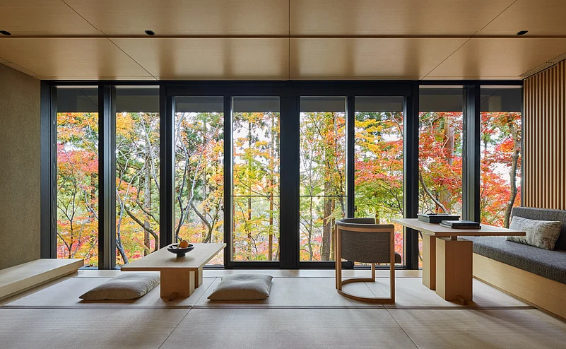 A room at the Aman Kyoto