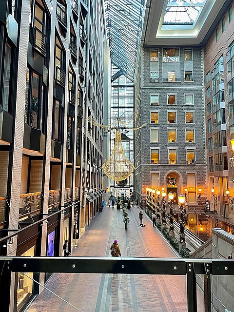 Inside the underground portion of the Centre de commerce mondial de Montréal