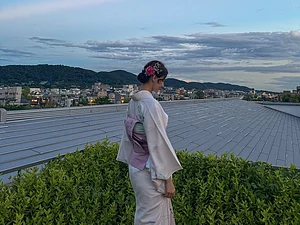 dishapatani/Instagram : Hindi actor Disha Patani wearing a kimono during her Japan tour