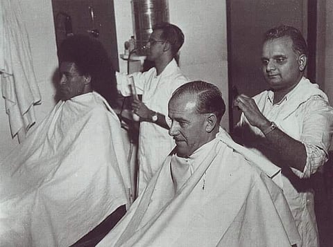 From the Fiji Museum archives: Barbershops were to be found in most of Fiji’s towns and townships in the Forties and Fifties. This one, located in Suva and known as Sital’s was used by Rob Wright and his seven sons for many years.