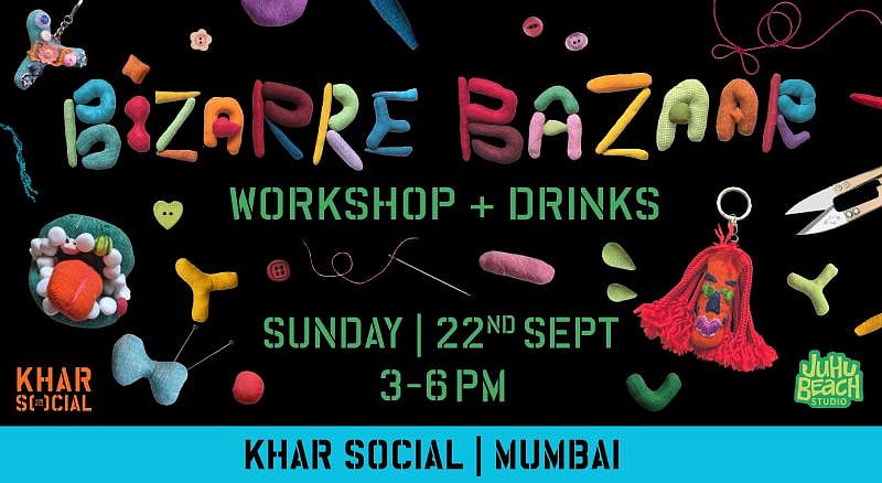“Bizarre Bazaar” is an eco-conscious craft workshop where participants can spend a lovely afternoon making charming toys and trinkets from upcycled materials