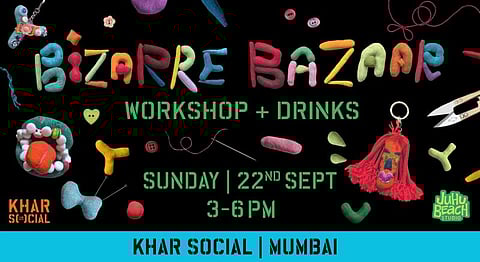 “Bizarre Bazaar” is an eco-conscious craft workshop where participants can spend a lovely afternoon making charming toys and trinkets from upcycled materials