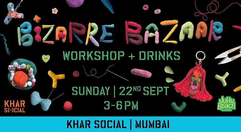 “Bizarre Bazaar” is an eco-conscious craft workshop where participants can spend a lovely afternoon making charming toys and trinkets from upcycled materials