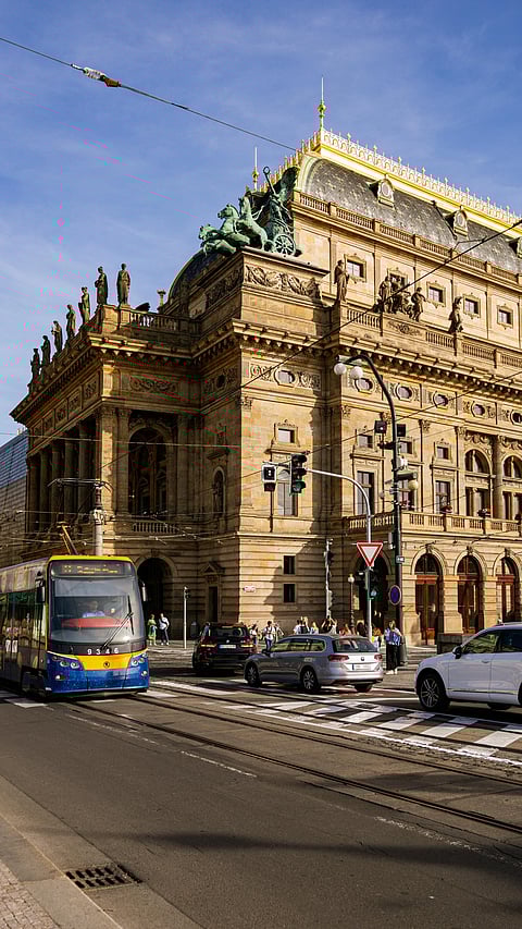 A view of the National Theatre of Prague