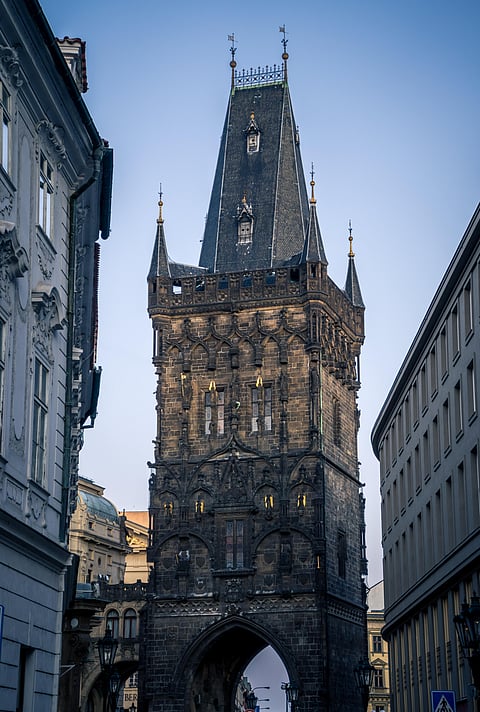 A look at the old Powder Tower of Prague