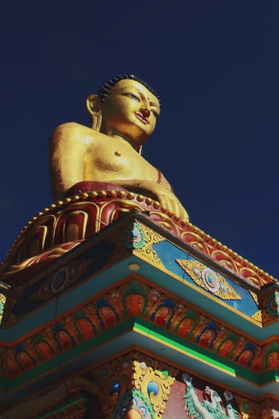 Shutterstock : Giant Lord Buddha statue at Tawang, Arunachal Pradesh