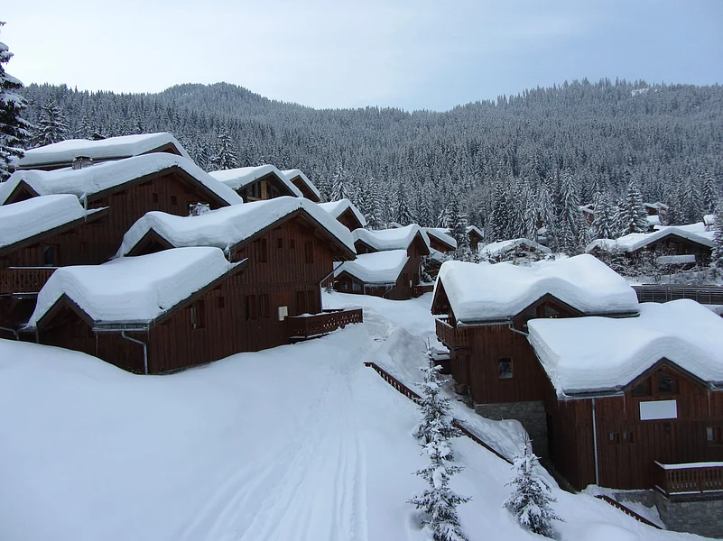 Wooden chalets in Courchevel La Tania