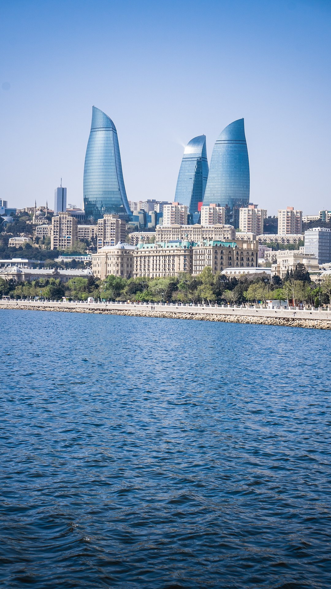 The cityscape of Baku