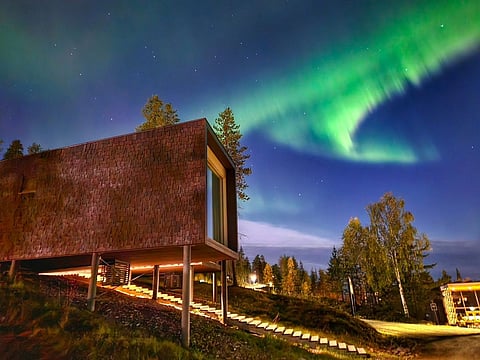 Check out the magical skies from your room