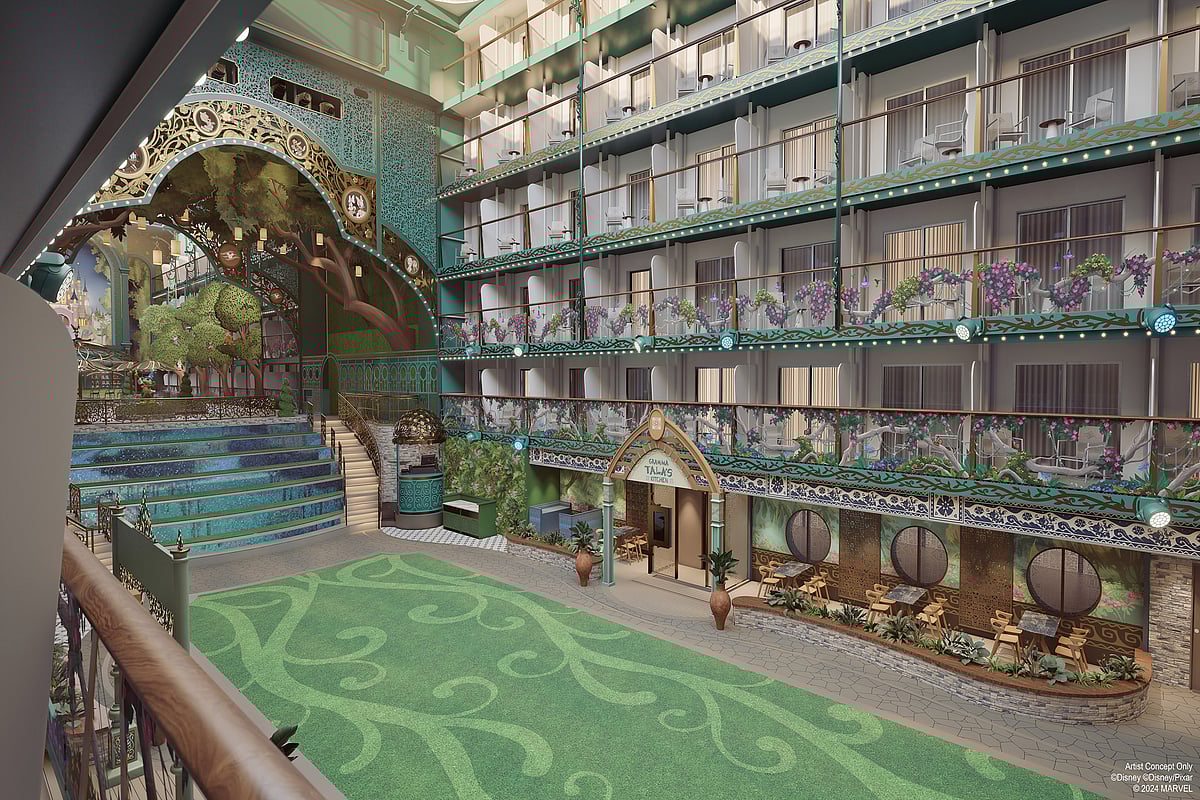 A view of the Disney Imagination Garden