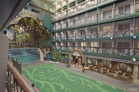 A view of the Disney Imagination Garden