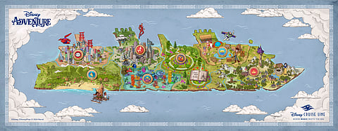 The Adventure Map of the Disney Cruise Line 
