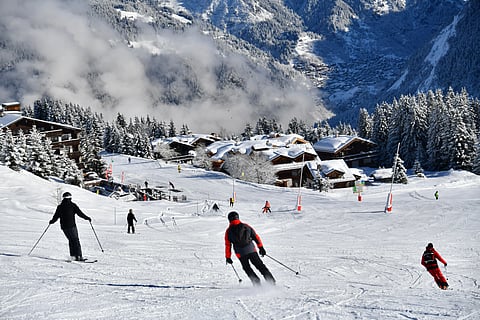 Ski or snowboard down the slopes on your own or learn from one of the many ski schools in the area