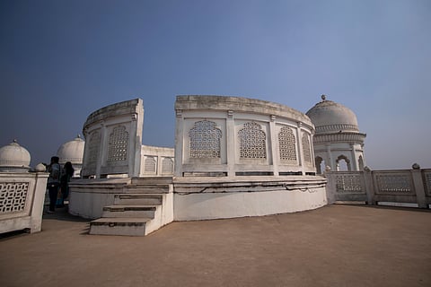 Inside the Neermahal Palace