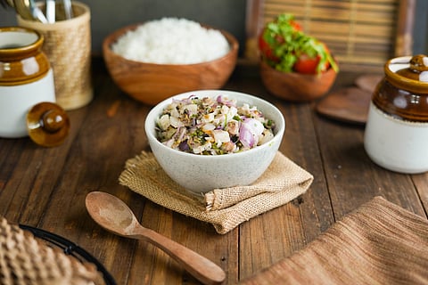 A bowl of Wahan Mosdeng from Tripura